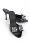 Noirvessa women's heeled slippers - 3