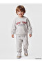 Özmarka New Season White New York Printed Baby Boy Tracksuit Set
