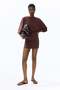 Cape-sleeved low-back dress - 3