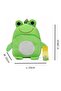 Mini Backpack Kids Cute School Shoulder Bag Toddler Plush Small Backpack Baby Schoolbag Preschool Bag Gift, Frog - 7