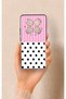 Redmi Note 14 Pro 5g Compatible Pink Striped Polka Dot Patterned Silicone Case