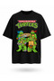Ninja Turtles Printed Washable Relaxed Fit Unisex T-Shirt