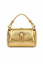 Women's Mini Hand and Shoulder Bag – Faux Leather, with Buckle, Lined, Crossbody Strap - 4