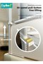 Baby Bed Rails Guard, Collapsible Baby Side Bedrail, Kids' Safety Bed Fence, Upgraded Barrier, Foldable Safeguard for Queen King Twin Bed, with Adjustable Height, 180cm - 2