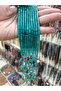 Wrist Length Turquoise Color Cut Model Salih Usta Made Fire Amber Stress Prayer Beads - 2