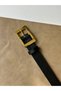 2Pcs Square Gold Buckle Belt Waist Belt Coat Belt Dress Belt Trouser Belt - 3