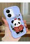 Vivo Y36 4g Compatible Case Camera Protector Blue Silicone Couple Phone Case Panda Pattern
