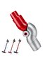 Quick-release low furniture adapter for Dyson V7 V8 V10 V11 V15 vacuum cleaner accessories, flexible quick-release bending adapter