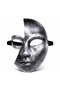 Antique Effect Silver Half Face Party Mask