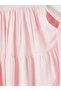 Trendlucky Oval Collar Layered Muslin Dress with a Difference - 8