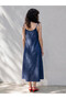 Original Rope Strap A-Line Jean Dress - 3