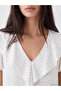 Original V-Neck Polka Dot Blouse - 3