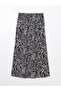 Original Elastic Waist Patterned Women's Skirt - 6