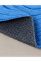 Curveline Non-Slip Base Bath Mat Set 60X80 cm + 40X60 cm Blue - 3
