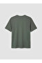 Southblue Khaki Crew Neck Embroidered Men's T-Shirt - 6