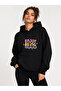 Enjoy Being Printed Hooded 2 Thread Threaded Sweatshirt