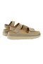 Velcro Suede Women's Sandals 215572 Beige - 6