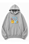 It's Ok Printed Hooded 2 Thread Raster Printed Sweatshirt