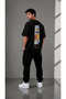 Cute Chick Pattern Oversized Unisex T-Shirt – Kawaii Minimal Streetwear Design - 2