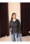 Women's Stand Collar Trench Coat Jacket with Belt and Buttons - 3