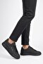 Men's Black Lace-Up Thick Sole Men's Casual Shoes Sneaker 8078 Dashor m