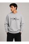 Risk Detailed Printed Crew Neck 2 Thread Sweatshirt