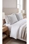غطاء وسادة من قماش القطن مخطط برباط، عبوة من قطعتين، مقاس 50x70 سم - 3