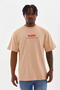 Unisex Printed Oversized t-shirt - beige