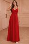 Women's Rope Strap Double Breasted Collared Slit Long Imported Crepe Dress