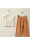 Girl's Skirt Suit 2-5 Years Old Orange - 5