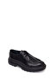 Men's Black Lace-Up Thick-Soled Leather Casual Shoes Wm660003Dv - 7