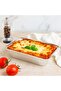 Disposable Food Storage Aluminium Foil Food Containers with Lids, 50 Pieces, 13.5 x 12 x 4.5 cm, Rectangular - 3