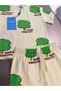 Boy's Top and Bottom Set Oversized Soft Textured T-Shirt and Shorts Cheerleader Set - 3