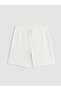 Özmarka New Season Ecru Regular Fit Men's Shorts - 5