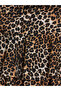 Peak New Season Black Leopard Patterned Layered Mini Skirt with Shorts - 7