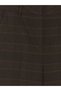 Ozmarka New Season Brown Plaid Wide Leg Women's Trousers - 7