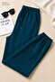 Women's Jogger 3 Thread Ripped Long Elastic Cuffed Sweatpants Unprinted Spring Winter Long Cuffed Jogger Sweatpants Women's Adult Basic Elastic Pocketed Long Cuffed Sweatpants - 2