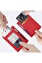 محفظة جلدية نحيفة بجيب أمامي، تصميم بسيط، حماية من تقنية RFID، حجم متوسط - 5