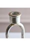 Mirabella Metal Candle Holder 7.5X7.5X18.5 cm -Chrome - 2