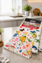 4-Pack Microfiber Kitchen Cleaning Cloth 32X32 cm Odor-Free - Flower Garden - 8