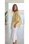 Summer Women's Asymmetrical Transparent Knitwear Cape Shawl Poncho Top - 2