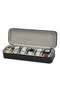 unisex 6-Slot PU Leather Watch Box