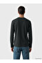 Green Crew Neck Long Sleeve Combed Cotton Men's T-Shirt - 3