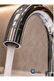 Trendy Bathroom Sink Faucet with On/Off Feature, Brass Material, Hot and Cold Water Inlet - 3