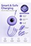 كابل شحن قابل للسحب 3 في 1 بقوة 66 واط، منفذ Type-C و Lightning و Micro-USB، طول 1.1 متر، لون أرجواني - 6