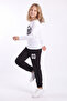 Girl's Printed Long Sleeve Top and Bottom Set - 3