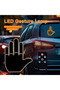 Interactive 203 LEDs Amber Car Gesture Indicator Light 4 Gestures Remote - 5