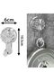 4-pack of strong suction cup hooks – No drilling required, suitable for walls, glass, and tiles. - 2