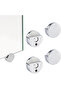 4-piece mirror mounting bracket set, round mirror clip, glass clip, frameless glass wall mounting bracket