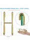 Towel hooks - Shower door hooks - Bathroom storage - Suitable for frameless glass - Two-piece set - Gold - 3